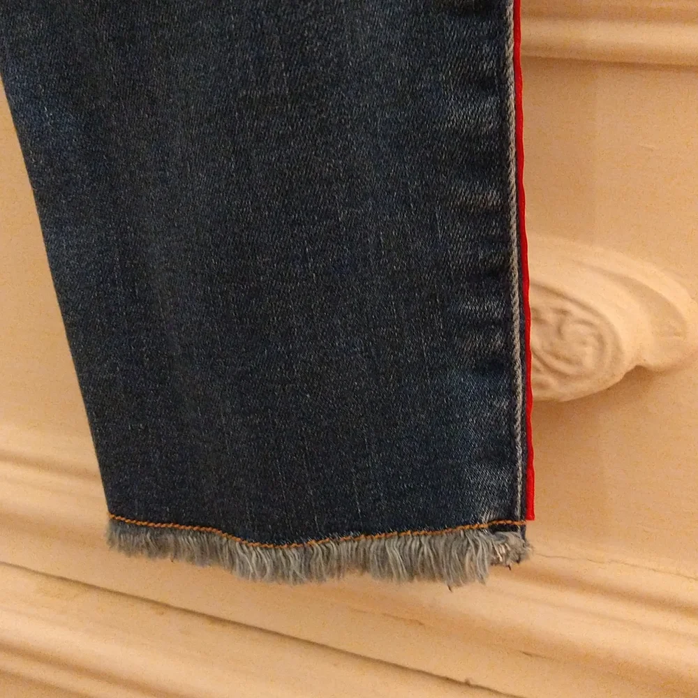 Hollister high rise crop super skinny jeans Sz 5 - Picture 5 of 8